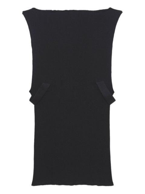 BASERANGE Lud ruffled-trim top