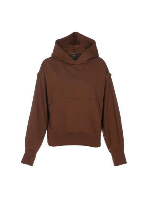 Jordan (WMNS) Air Jordan Sport Fleece Hooded Top 'Baroque Brown' FB4610-259