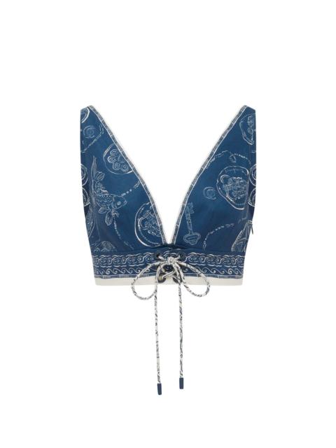 ALÉMAIS Lucky Lace Up Bralette