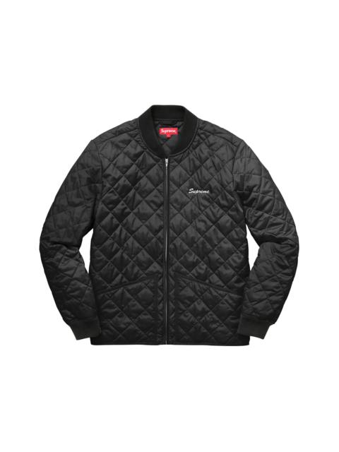 【25FW】Supreme bomber jacket black Supreme Supreme Zip-Off Sleeve Quilted Bomber Jacket Black