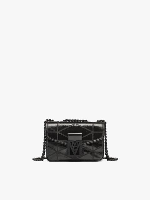 MCM Travia Quilted Shoulder Bag in Crushed Leather