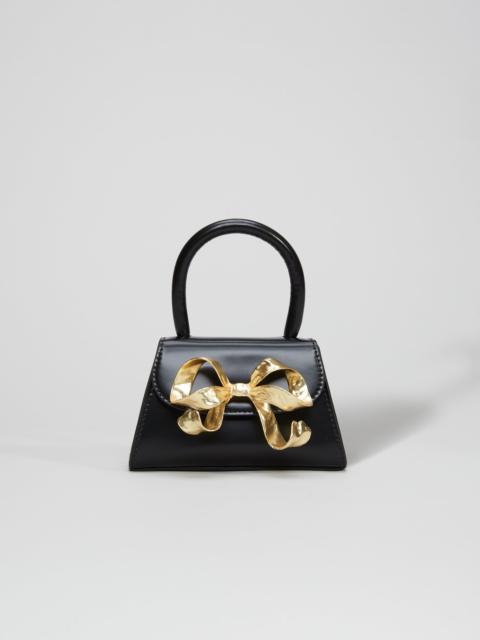 self-portrait The Bow Micro in Black with Gold Hardware