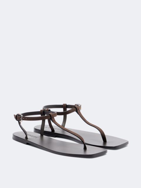 A.EMERY Clara suede thong sandals