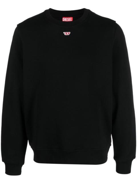 Diesel logo-patch detail sweatshirt
