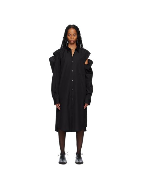 Comme Des Garçons Black Broad Midi Dress