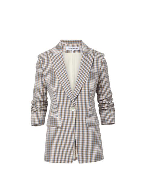 VERONICA BEARD CLAYTON GINGHAM DICKEY JACKET