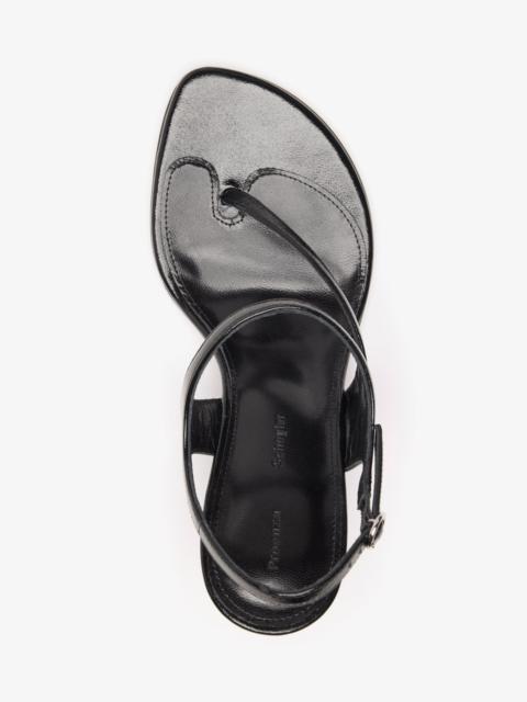 Proenza Schouler Tee 85 Thong Sandal In Slick Nappa