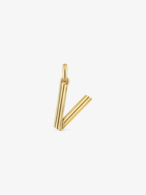 TOUS Medium 18K gold vermeil letter V Pendant TOUS Alphabet