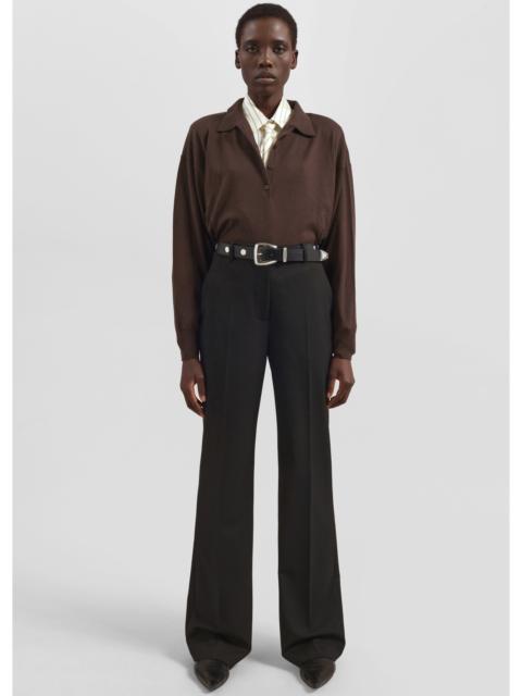 The Frankie Shop Lenora Straight Trousers - Black
