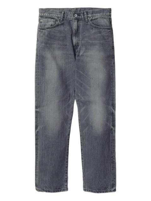 NEIGHBORHOOD washed-effect five-pocket jeans