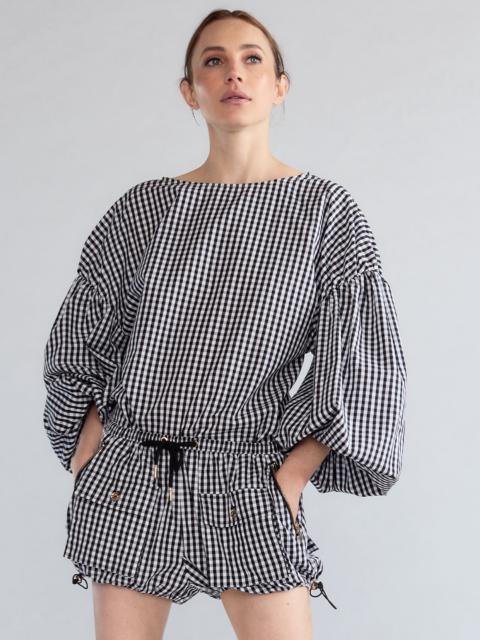 CYNTHIA ROWLEY Geneva Gingham Cargo Shorts