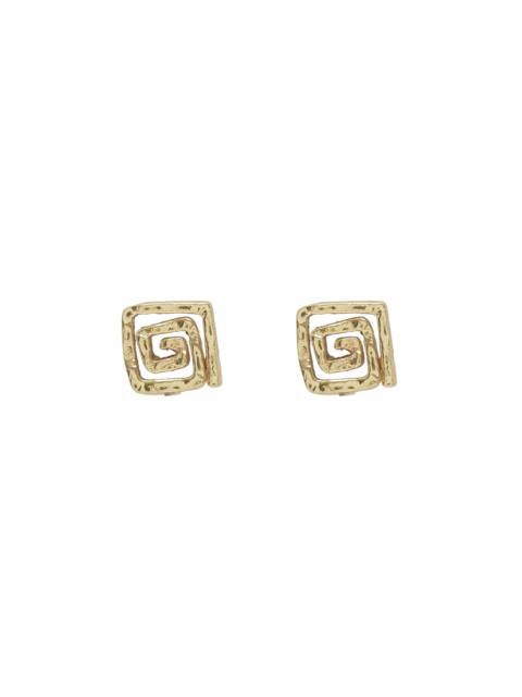 ALÉMAIS Le Jardin Square Spiral Studs