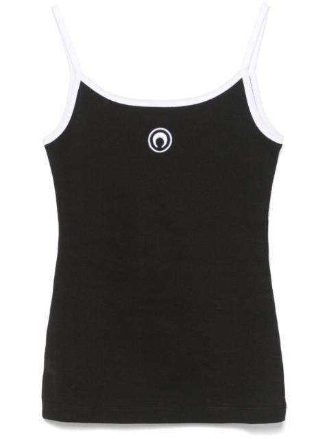 Marine Serre Moon Logo Ribbed tank top