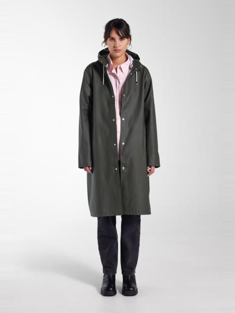 Stutterheim Stockholm Long Raincoat Green