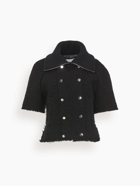 Short Sleeve Jacket in Black