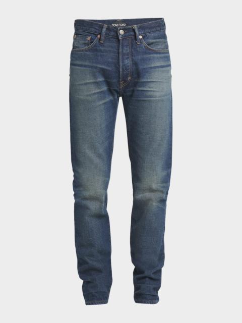 Men's Selvedge Denim Slim-Leg Jeans