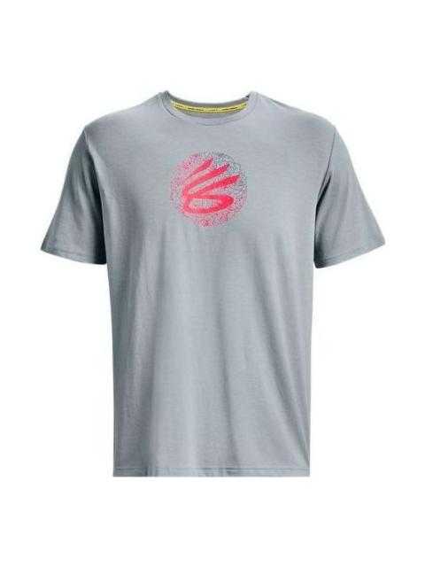 Under Armour Under Armour Curry Mothers Day Logo T-shirt 'Grey Pink' 1378028-465