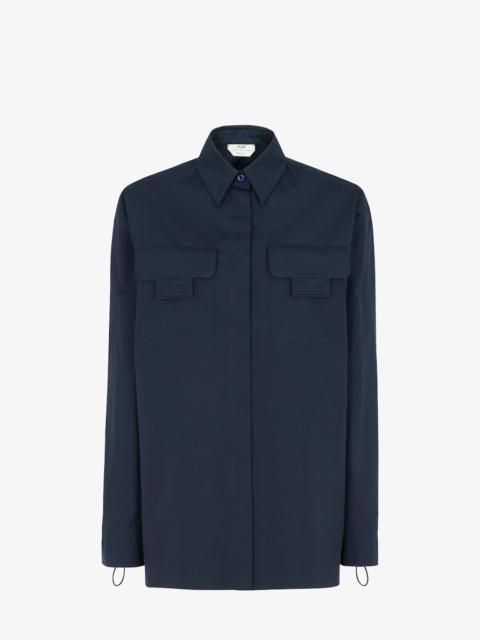 FENDI Blue cotton shirt