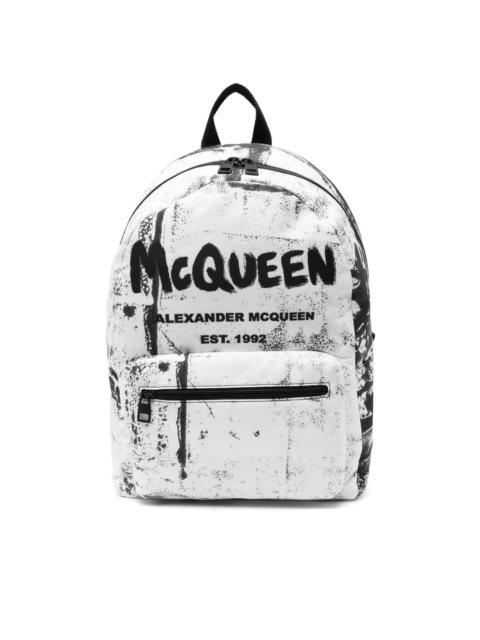 Alexander McQueen Graffiti Metropolitan backpack