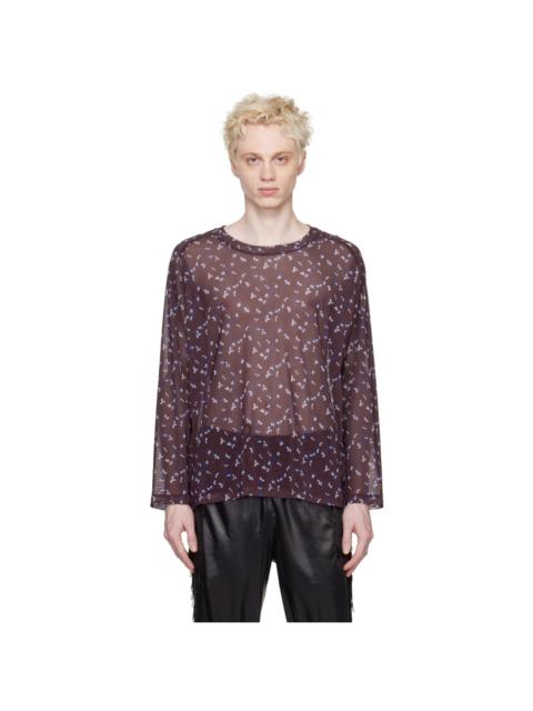 NEEDLES Brown Floral Long Sleeve T-Shirt