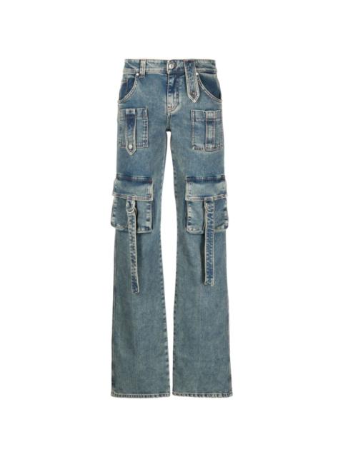 Blumarine straight-leg cargo jeans | REVERSIBLE