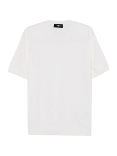 FENDI embroidered-logo T-shirt