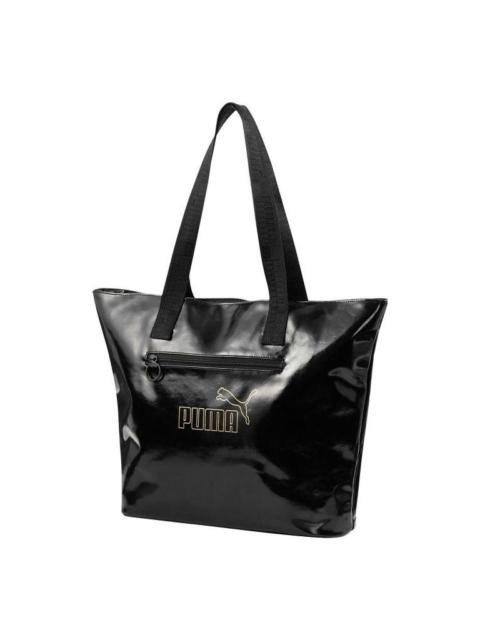 PUMA (WMNS) PUMA Core Up Large Shopper Bag 'Black White' 078717-01