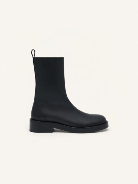 courrèges ANKLE BOOTS RIDER LEATHER