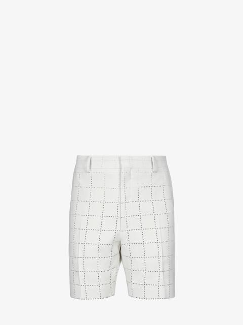 FENDI White wool pants