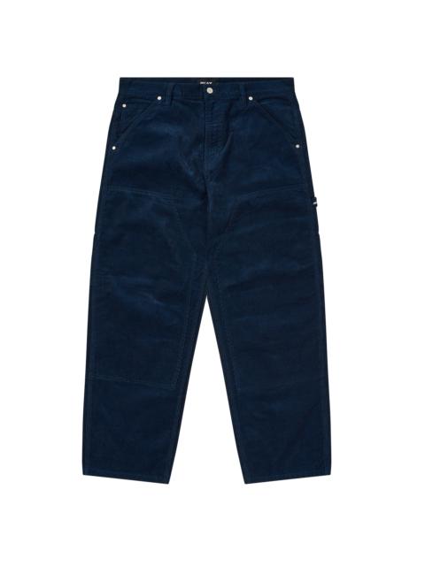 PALACE NEEDLE CORD DOUBLE KNEE PANT NAVY