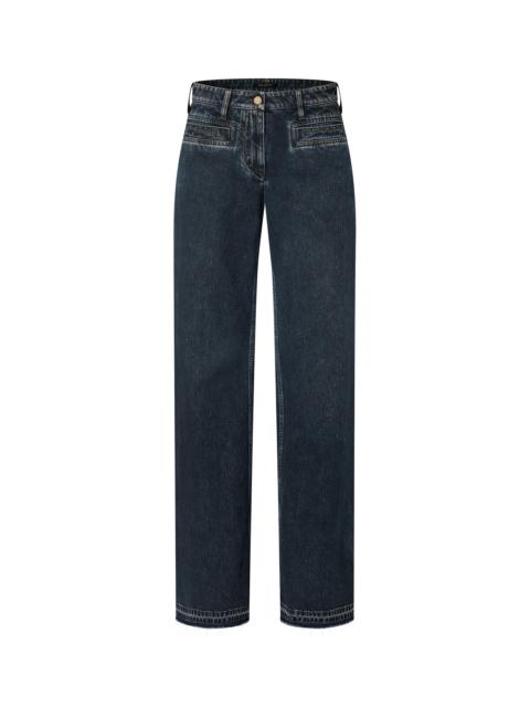 Louis Vuitton Nautical LV Patch Flared Jeans