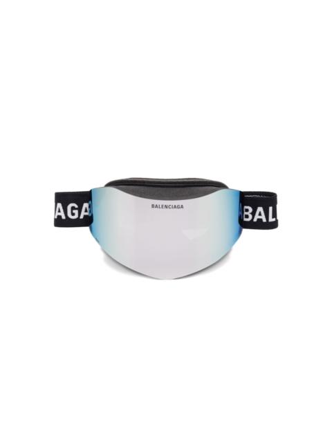BALENCIAGA logo-strap ski goggles