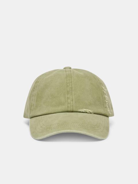 dolce vita DISTRESSED BASEBALL CAP OLIVE