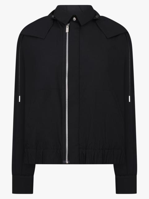 sacai ZIP HOODIE X SHIRT | BLACK