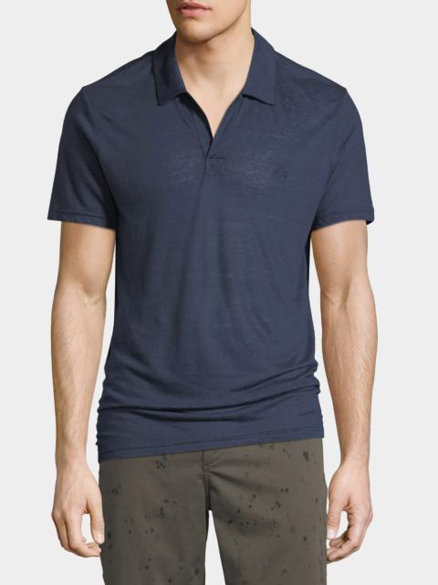 Vilebrequin Men's Pyramid Linen Polo Shirt