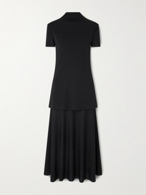 Jil Sander Layered Jersey Midi Dress