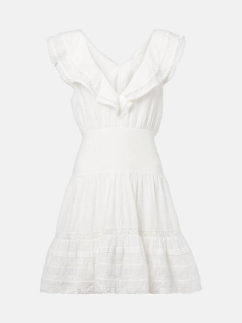 Poupette St Barth Della striped cotton minidress