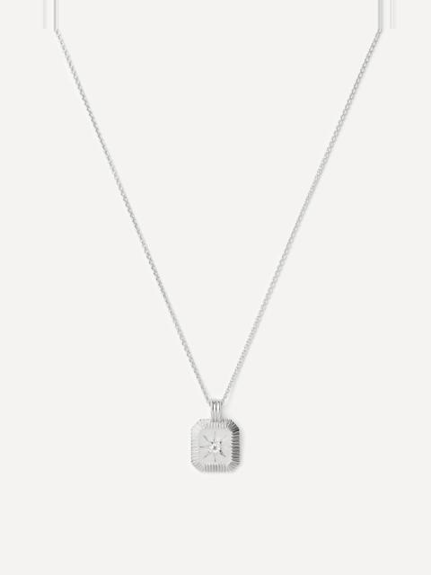 MISSOMA Sterling Silver April Birthstone Pendant Necklace
