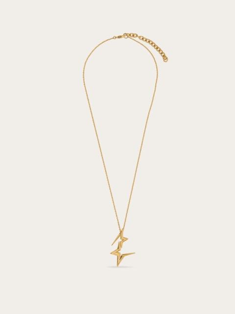 FERRAGAMO NECKLACE WITH DOUBLE STAR PENDANT