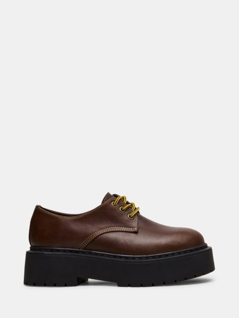 STEVE MADDEN BURNEY BROWN LEATHER