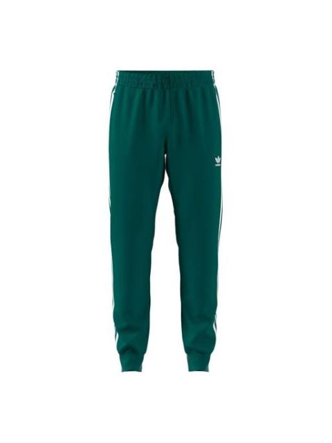 adidas originals Sst Tp Logo Embroidered Sports Pants Green EJ9701