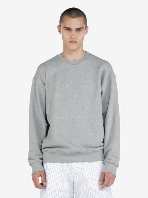 N°21 LOGO-APPLIQUÉ COTTON SWEATSHIRT