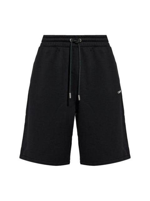 Off-White logo-print track shorts