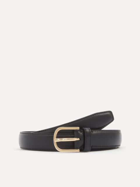 Totême Slim Black Leather Trouser Belt