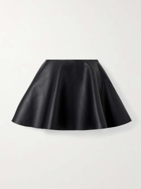 JW Anderson Leather mini skirt Black
