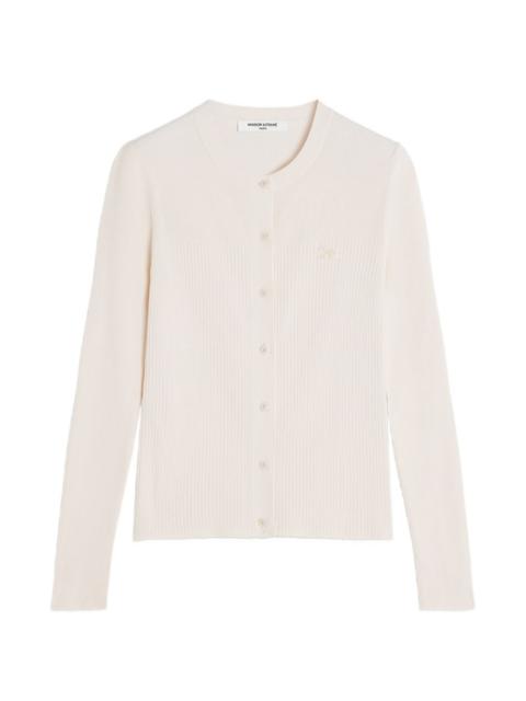 Maison Kitsuné Baby Fox ribbed cardigan