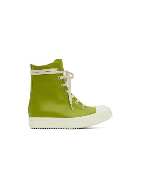 Rick Owens Green High Sneakers