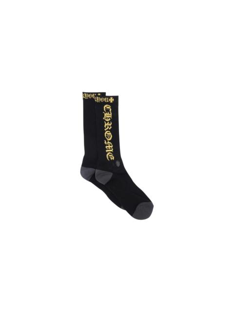 Chrome Hearts Fuck You Logo Socks (1 Set) "Black / Yellow" CHRM0595