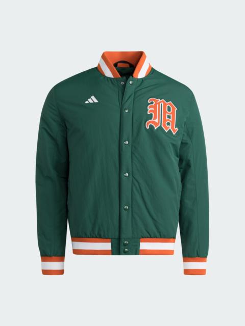 adidas Miami Hurricanes Coaches Dugout Jacket