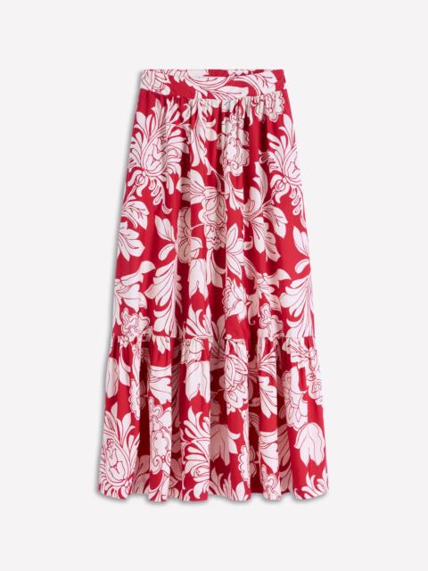 BODEN Abigail Poplin Maxi Skirt-Botanical Flourish